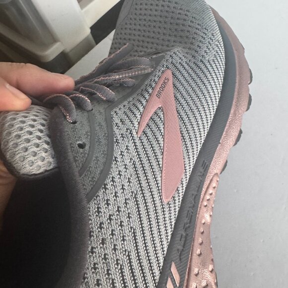 Brooks Adrenaline GTS 20 Womens Running Shoes Sz 10-B Gray Pink Cushion Support - Picture 14 of 15
